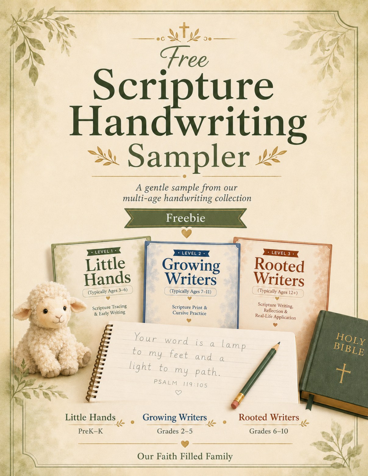 Scripture Handwriting Sampler